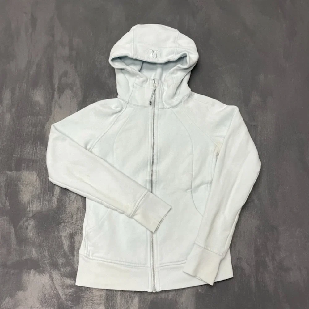 Lululemon Scuba Full-Zip Hoodie classic athletic sweater womens Sz 6 - Picture 1 of 14